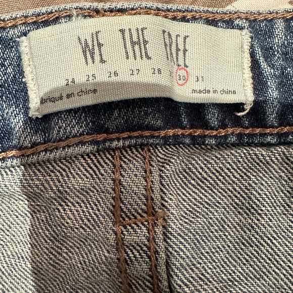 Free People We the Free zip it up denim mini skirt size 30 - Picture 4 of 8